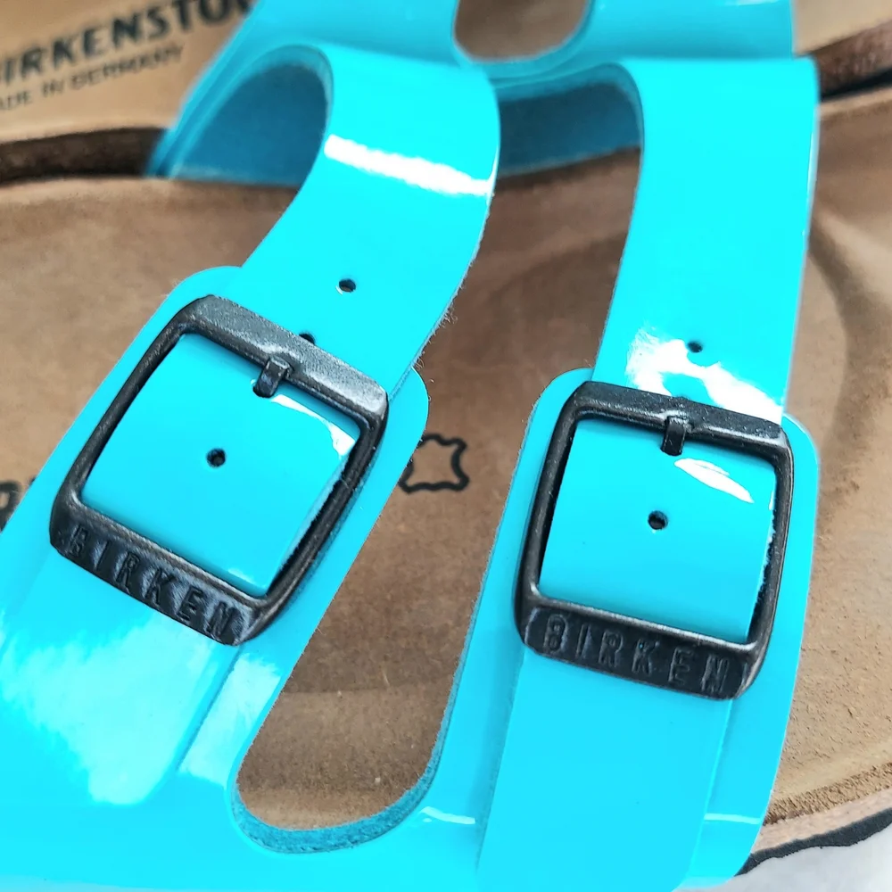 Birkenstock Ibiza Scuba Blue Men's Size 10N Slide Sandals NWT Preppy Vacation
